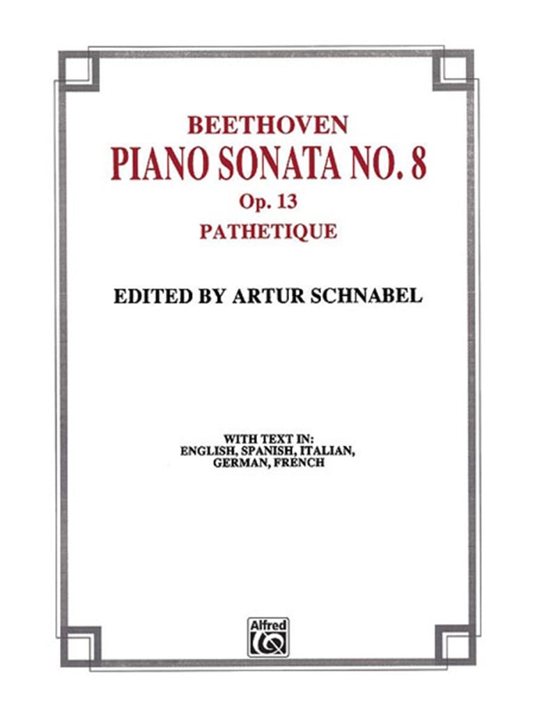 Sonata No. 8 in C Minor, Op. 13 (Pathetique)